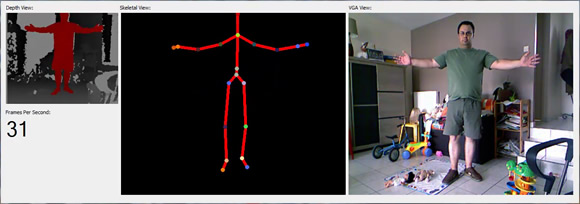 Capture de mouvement Kinect