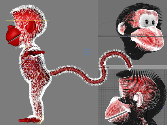 wire fur with Hair on C4D