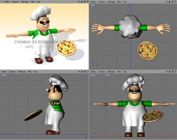 Screenshot creation de mascotte en 3d