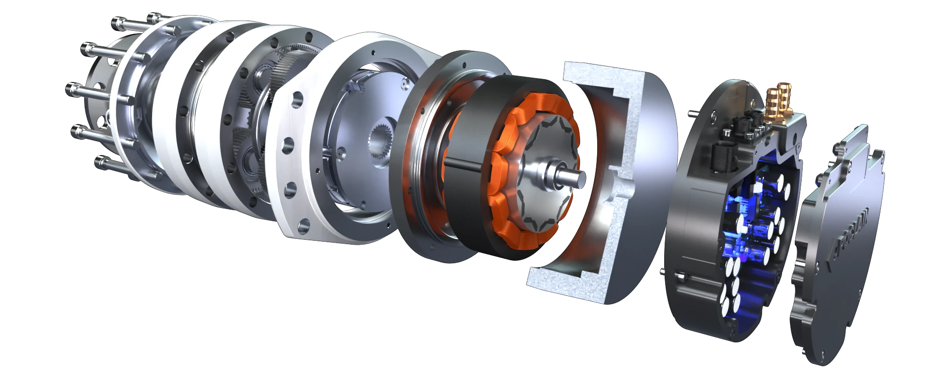 Eclaté illustration 3D